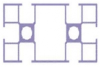  Aluminium frofile (40 x 80)